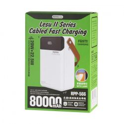    Remax RPP-566 Lesu II 80000mAh White (6954851220633) -  2