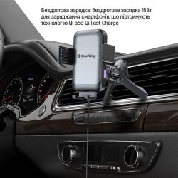    olorWay AutoSense Car Wireless Charger 2 (Dashboard+Air Vent) 15W (CW-CHAW040Q-BK) -  11