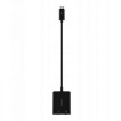  Belkin RockStar USB Type-C - 3.5  + USB Type-C 60W (M/F+F), 0.12 , Black (NPA004btBK) -  3