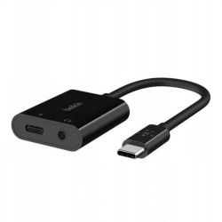  Belkin RockStar USB Type-C - 3.5  + USB Type-C 60W (M/F+F), 0.12 , Black (NPA004btBK) -  4