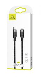  Usams US-SJ350 USB Type-C - Lightning, 1.2 , Black (SJ350USB01) -  2