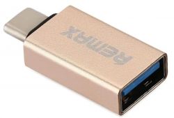  Remax Glance USB-USB Type-C RA-OTG1 Gold (6954851289753) -  3