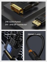  Cabletime DisplayPort - DVI (M/M), 1.8  (CD34K) -  4