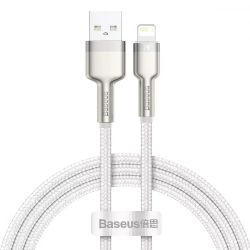  Baseus Cafule Metal USB-Lightning, 2.4A, 1 White (6953156202252)