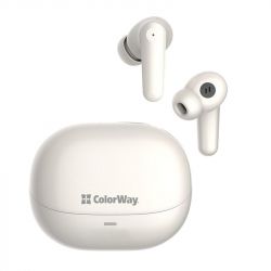   ColorWay Earbuds TWS 1, Beige, Bluetooth 5.3, ,  13 ,  ,   , 40 mAh / 400 mAh, Type-C (CW-TWS1BE)