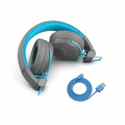 Bluetooth- JLab Studio Wireless Grey/Blue (IEUHBASTUDIORGRYBLU4) -  3