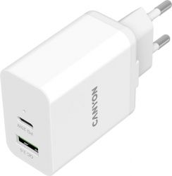    Canyon H-20-03 (2USB, 3A) PD, QC3.0 White (CNE-CHA20W03) -  2