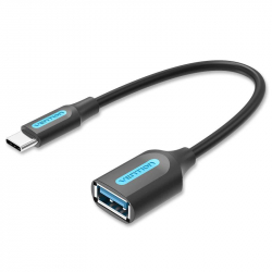  Vention USB 3.1 Type-C - OTG USB3.0 AF, 0.15 m, Black (CCVBB)