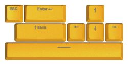   Hator PBT Keycaps Autograph Edition Sunny Yellow (HTS-715)