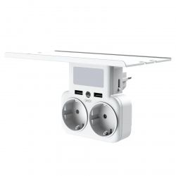    XO WL09 (2  4000W; 2USB 2.4A) White (WL09.white) -  4