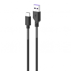  SkyDolphin S27L Spring Anti-Brake USB - USB Type-C (M/M), 1 , Black (SDUSB-000611)