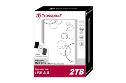    2.5" USB 2.0TB Transcend StoreJet (TS2TSJ25A3W) -  2