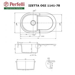 1141-78 GREY METALLIC IZETTA OGI    Perfelli