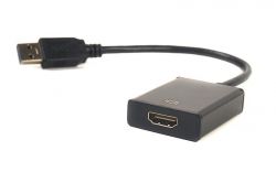  PowerPlant (CA910373) USB 3.0(AM)-HDMI(FM), 0.15, Black