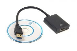  PowerPlant (CA910373) USB 3.0(AM)-HDMI(FM), 0.15, Black -  3