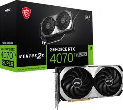  GF RTX 4070 Ti Super 16GB GDDR6X Ventus 2X OC MSI (GeForce RTX 4070 Ti SUPER 16G VENTUS 2X OC)