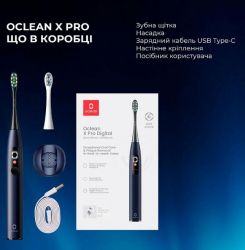    Oclean X Pro Digital Electric Toothbrush Dark Blue (6970810553482) -  16