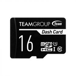 MicroSDHC  16GB UHS-I Class 10 Team Dash Card + SD-adapter (TDUSDH16GUHS03) -  1