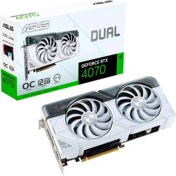  GF RTX 4070 12GB GDDR6X Dual EVO White OC Asus (DUAL-RTX4070-O12G-EVO-WHITE)