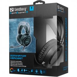  Sandberg Dominator Headset RGB Black (126-22) -  5