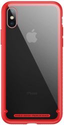 - Baseus See-through Glass  Apple iPhone X Red (WIAPIPHX-YS09)