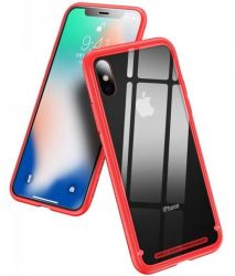 - Baseus See-through Glass  Apple iPhone X Red (WIAPIPHX-YS09) -  2