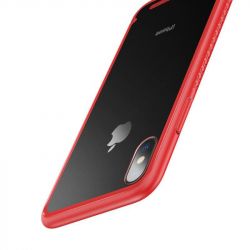 - Baseus See-through Glass  Apple iPhone X Red (WIAPIPHX-YS09) -  3