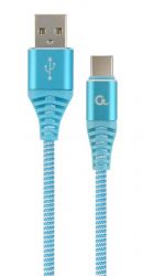  Cablexpert (CC-USB2B-AMCM-2M-VW), USB2.0 - USB Type C, 2, Blue/White