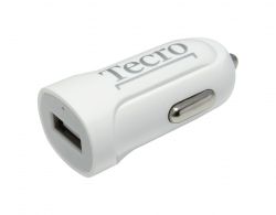    Tecro, White, DC 12/24 , 1xUSB, 2.1A (TCR-0121AW) -  1