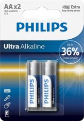  Philips Ultra Alkaline AA/LR06 BL 2 