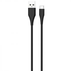  ColorWay USB-USB Type-C (PVC), 2.4, 1, Black (CW-CBUC026-BK) -  2