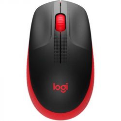  Logitech M190, Red/Black, USB, , , 1000 dpi, 3 , 1xAA (910-005908)