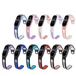  BeCover Sport Style  Xiaomi Mi Smart Band 5 Pink-White (705173) -  4