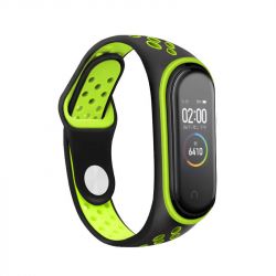  BeCover Nike Style  Xiaomi Mi Smart Band 5 Black-Green (705152)