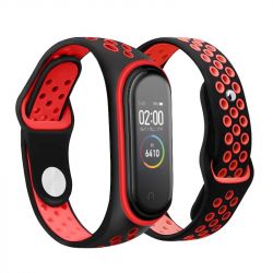  BeCover Nike Style  Xiaomi Mi Smart Band 5 Black-Red (705153) -  2