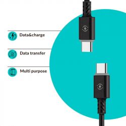  Piko CB-TT11 USB Type-C-USB Type-C 1.2 Black (1283126504105) -  2