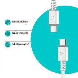  Piko CB-TT11 USB Type-C-USB Type-C 1.2 White (1283126504020) -  2