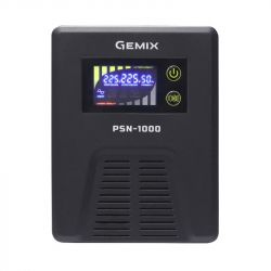  Gemix PSN-1000 Black, 1000VA, 600W,  , 2 ,   (PSN1000VA) (Gemix  PSN-1000)