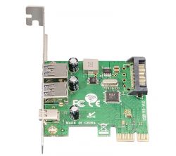  Frime NEC720202 (ECF-PCIEtoUSB007.LP) PCI-E-2xUSB3.0+USB3.0 Type-C -  2