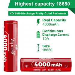  Vapcell 18650 N40 Li-Ion 4000mAh 1 -  4