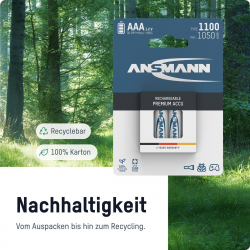  Ansmann AAA/HR03 NI-MH 1100 mAh BL 4  -  12