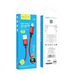  Hoco X89 Wind USB - USB Type-C, 1 , Red (6931474784377) -  2