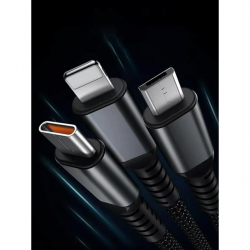  XoKo SC-3100 USB - Lightning + micro USB + USB Type-C (M/M), 1.2 , Black (SC-3100) -  7