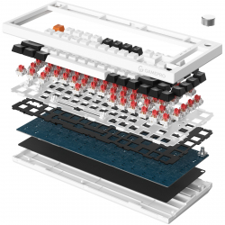  GamePro MK160W (Red)  Hot-Swap RGB White -  2