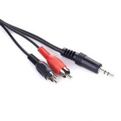 - Cablexpert CCA-458-10M; 3.5mm stereo plug to 2 phono plugs audio 10 , , Black