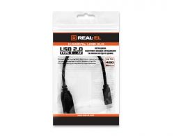  REAL-EL USB2.0 Type C-AF 0.1m,  -  2