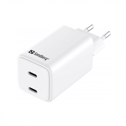    Sandberg 65W (2xUSB-C) White (441-56)