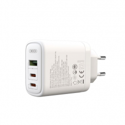    XO CE04 (1USB, 2USB-C) QC3.0 PD3.0 White (XO-CE04-WH) -  3