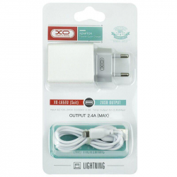    XO L65 (2USB2.4A) White (L65-L-WH) +  Lightning -  3