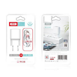    XO L73 (1USB2.4A) White (L73-TC-WH) +  USB Type-C -  3